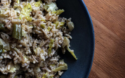 One Pot Basmati Rice, Beans & Cabbage