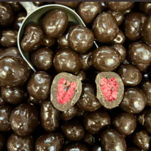 Dark Chocolate Freeze Dried Raspberries