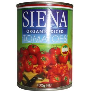 Siena (G/F) Organic Diced Tomatoes 400g