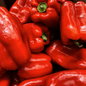 Organic "Unique" Red Capsicums (approx 1.5kg) - ADD-ON TO BOX ORDER