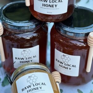 Victorian Raw Honey with Wooden Dipper - 500gm