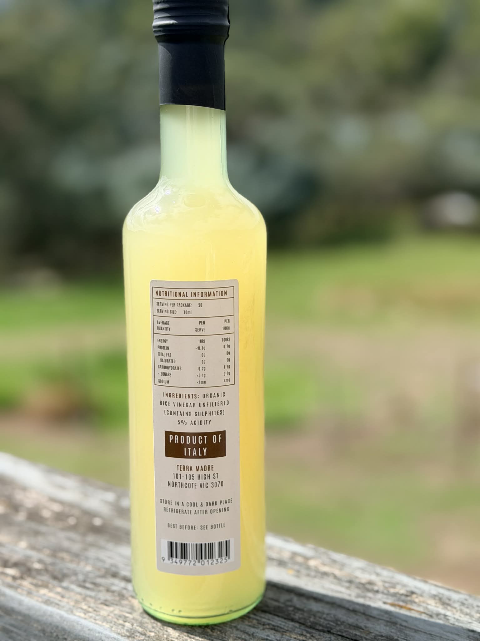 Organic Rice Vinegar Terra Madre - Image 2